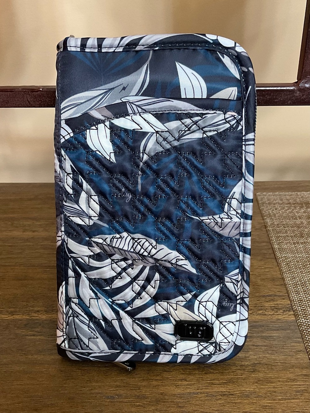 Lug Tandem SE RFID Wallet Wristlet. Black Lily. NWOT.
